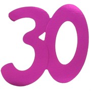 Cutout Large Foil 30 Pink Pk1 