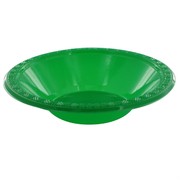 Emerald Green Plastic Bowls - Medium 17cm Pk8 