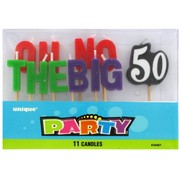 Candles Oh No The Big 50 Pk11 