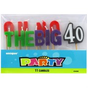 Candles Oh No The Big 40 Pk11 