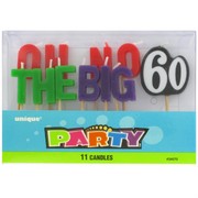 Candles Oh No The Big 60 Pk11 