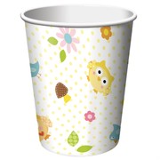 Owl Party Cups - 9oz (266ml) Happi Tree Pk8