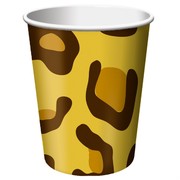 9oz (226ml) Cups Leopard Print Pk8 