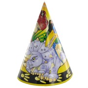 Dinosaur Party Hats Pk8 