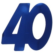 Cutout Large Foil 40 Blue Pk1 