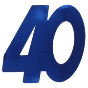 Cutout Small Foil 40 Blue Pk1 