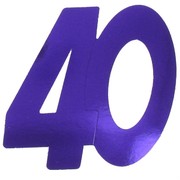 Cutout Small Foil 40 Purple Pk1 
