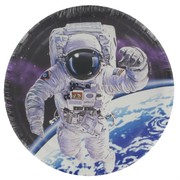 Space Party Plates - Small 17cm - Space Odyssey Pk8 