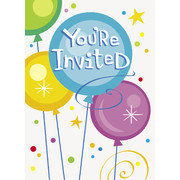 Birthday Pops Invitations Pk 8 