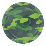Plates 9in Army Camo Gear Pk8 