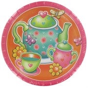 Tea Party Plates - Large 23cm - Tea For You! Pk8 