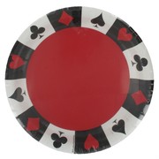 Card Night Party Plates - Large 22.2cm Pk8 