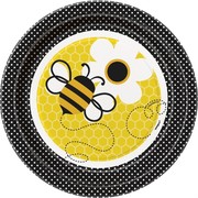 Busy Bees Paper Plates - 7in Pk 8 