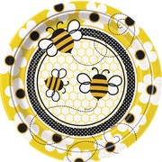 Busy Bees Paper Plates - 9in Pk 8 