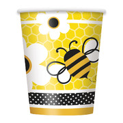 9oz Busy Bees Paper Cups Pk 8 