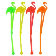 Flamingo Swizzle Sticks - Assorted Pk20 