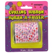 Ribbon Curling 75Yds 5mm Hearts Pk1 