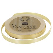 Ribbon Double Satin 10mm x 25m Gold Pk1 