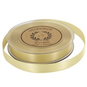 Ribbon Double Satin 15mm x 25m Gold Pk1 
