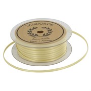 Ribbon Double Satin 3mm x 50m Gold Pk1 