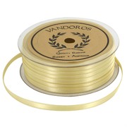 Ribbon Double Satin 6mm x 50m Gold Pk1 
