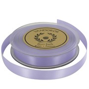 Ribbon Double Satin 15mm x 25m Lilac Pk1 