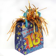 Balloon Weight Giftbag 18 Birthday Pk1 