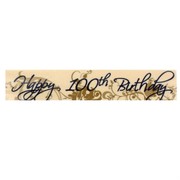 Happy 100th Birthday Laminated Paper Banner Pk1 