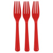 Apple Red Party Forks Pk25 