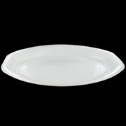 Platter Oval Square End White Large 54x37cm Pk1 