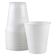 White Plastic Cups - 170ml Pk50 