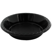 Black Plastic Bowls -  Medium 17.2cm Pk25 