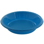Electric Blue Plastic Bowls - Medium 17.2cm Pk25 