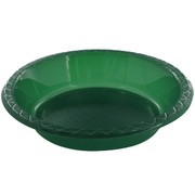 Hunter Green Plastic Bowls - Medium 17.2cm Pk25 