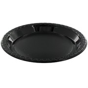 Black Plastic Plates - Small 17cm Pk25 