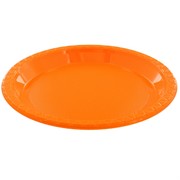Orange Plastic Plates - Small 17cm Pk25 