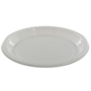 White Plastic Plates - Small 17cm Pk 25 