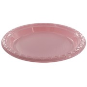 Pink Plastic Plates - Large 23cm Pk25
