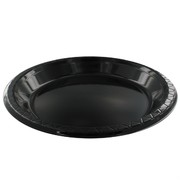 Black Banquet Plastic Plates - 25.5cm Pk25 