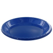 Blue Banquet Plastic Plates - 25.5cm Pk25 