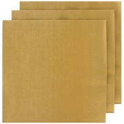 Metallic Gold Party Napkins - Cocktail 2Ply Pk50 