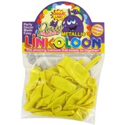 Balloon Link-O-Loon Metallic Yellow Pk16 