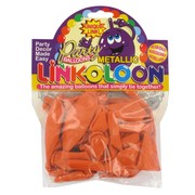 Balloon Link-O-Loon Metallic Orange Pk16 