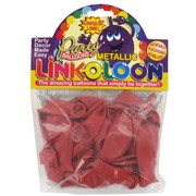 Balloon Link-O-Loon Metallic Red Pk16