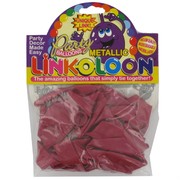 Balloon Link-O-Loon Metallic Fuchsia Pk16 