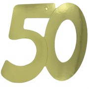 Cutout Large Foil 50 Gold Pk1 