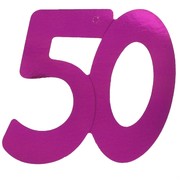 Cutout Large Foil 50 Hot Pink Pk1 