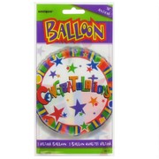 Balloon Foil 18in Congratulations Pk1 
