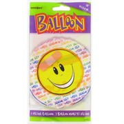 Balloon Foil 18in Get Well Smile Pk1 