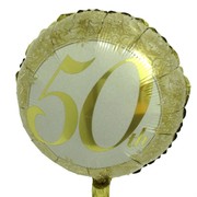 Balloon Foil 18in 50 Anniversary Pk1 